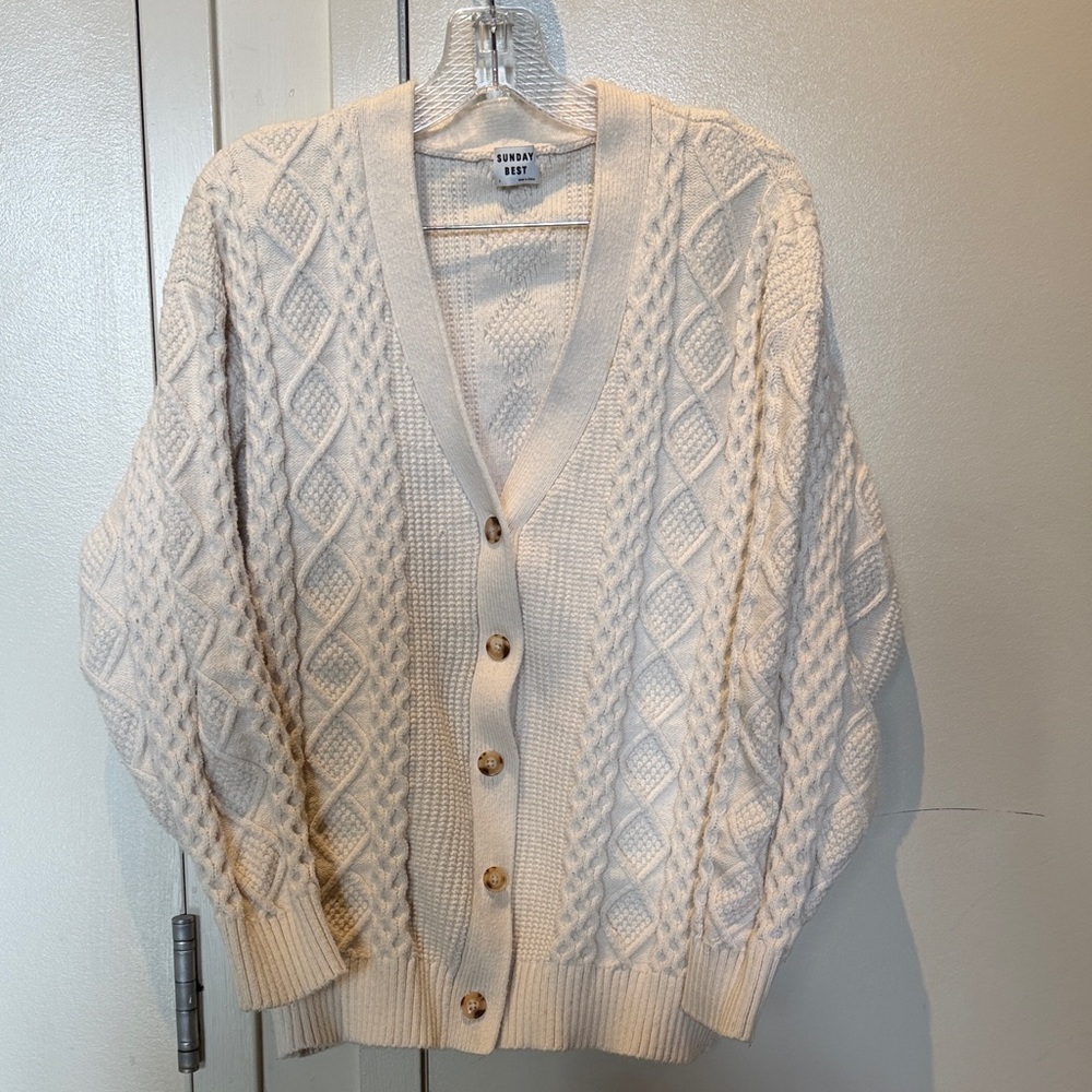 Sunday Best Cable Knit Cardigan